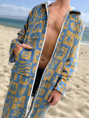 Boho Surf - Adult Zip Up Towel Hoodie