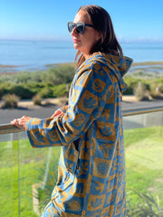 Boho Surf - Adult Zip Up Towel Hoodie