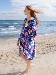 Coral Reef - Adult Zip Up Towel Hoodie