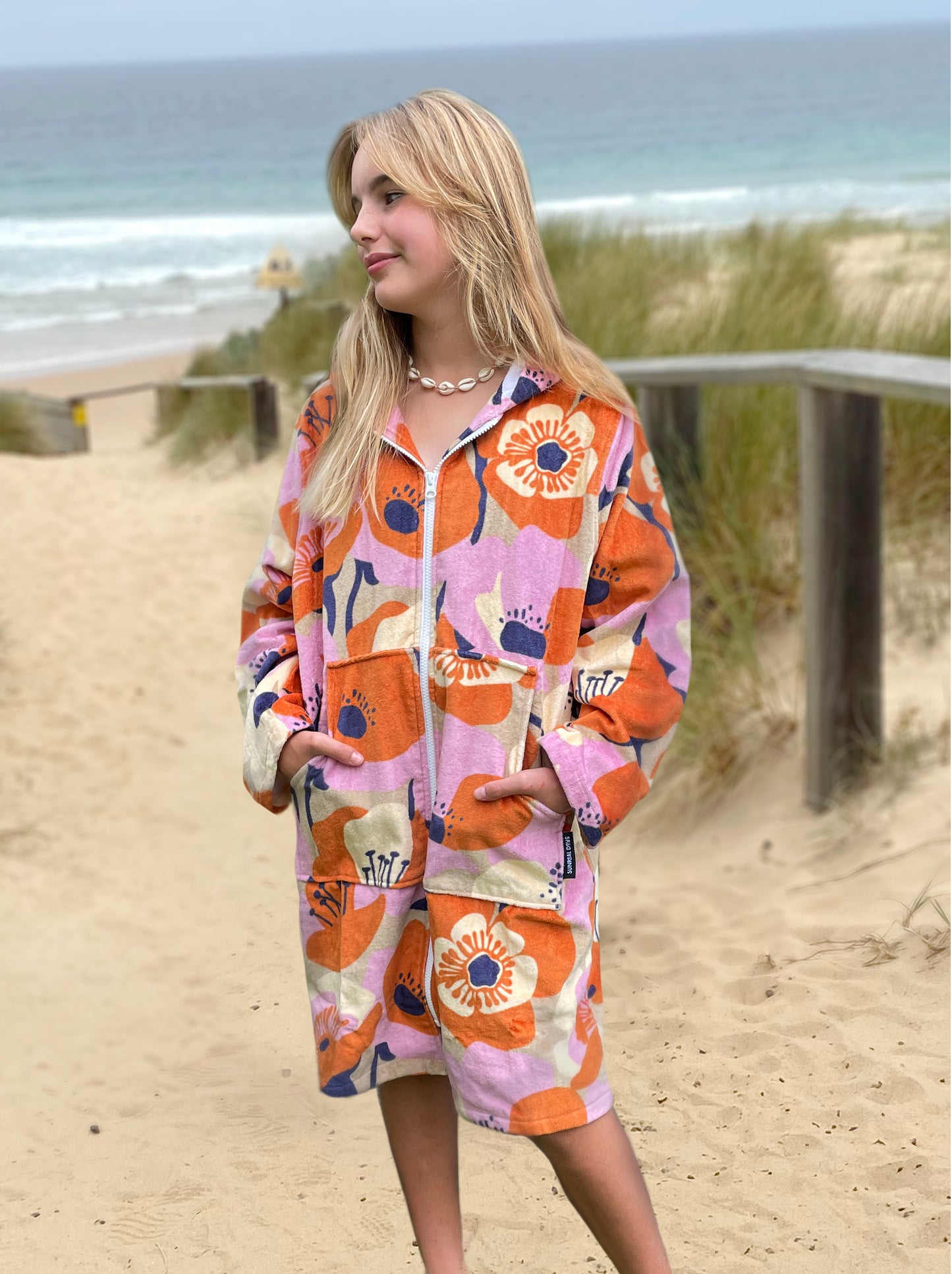 Vintage Floral - Towel Hoodie