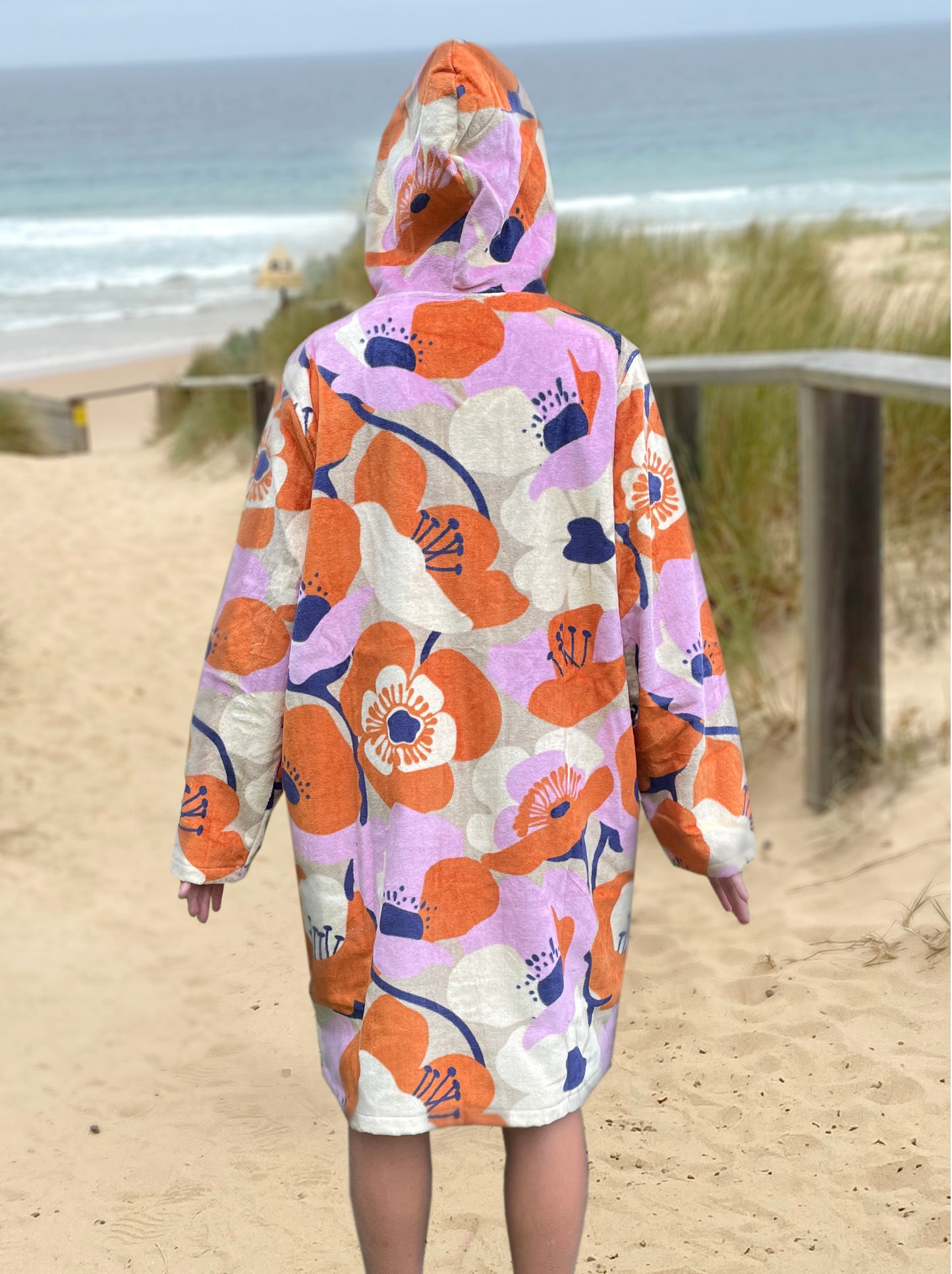 Vintage Floral - Towel Hoodie