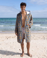 Boho Surf - Adult Zip Up Towel Hoodie