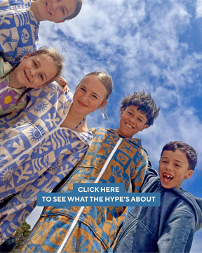 kids wearing Sunreal Days - zipper towel hoodies. Practical coverup after swimming.