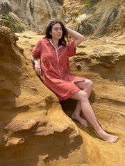 Beach Robe - Terracotta