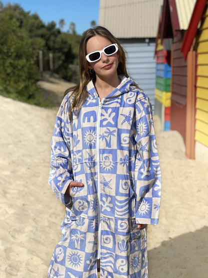 Boho Sky - Zip Up Towel Hoodie