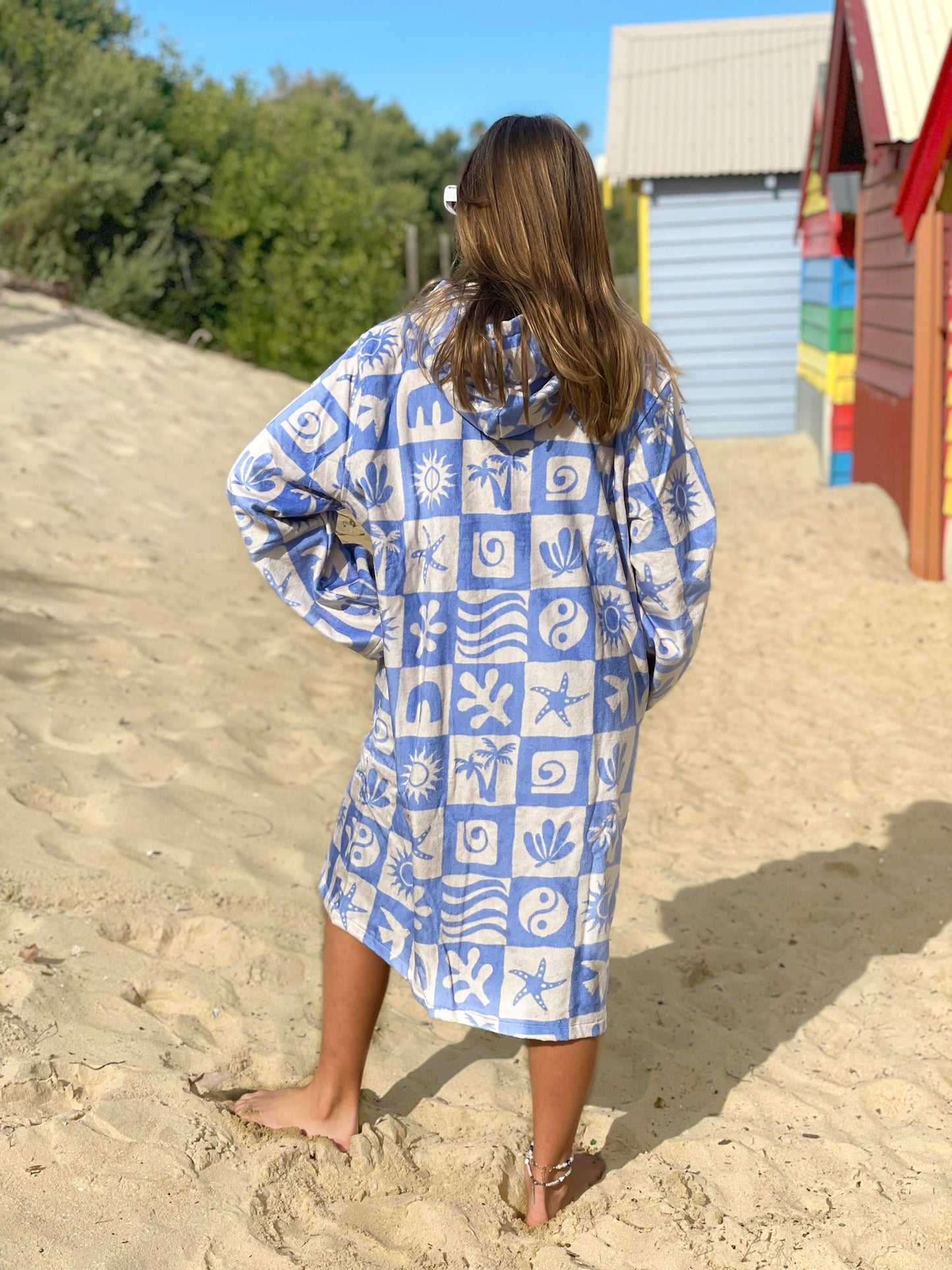 Boho Sky - Zip Up Towel Hoodie