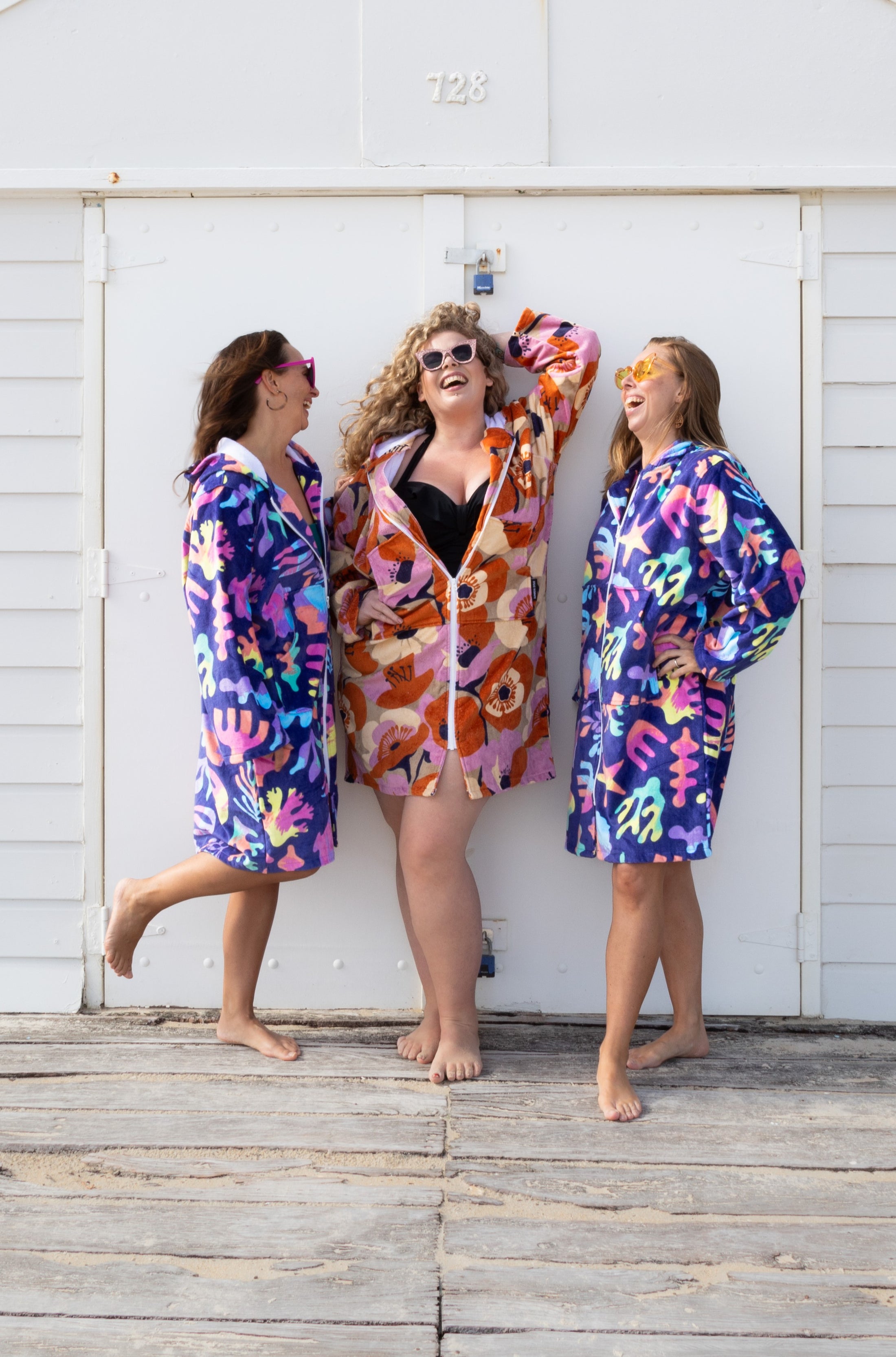 Coral Reef Adult Zip Up Towel Hoodie Sunreal Days