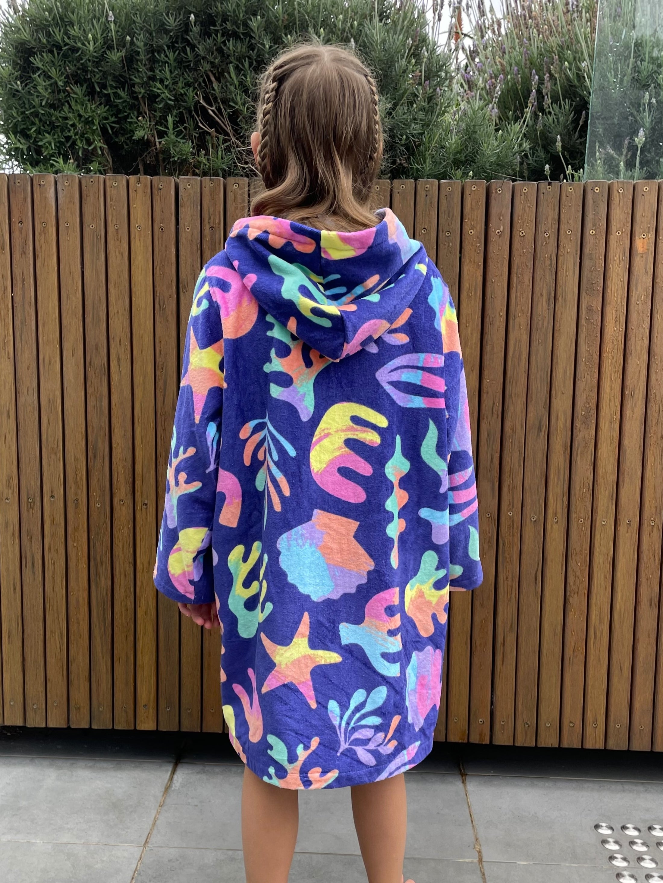 Coral Reef Zip Up Towel Hoodie Sunreal Days