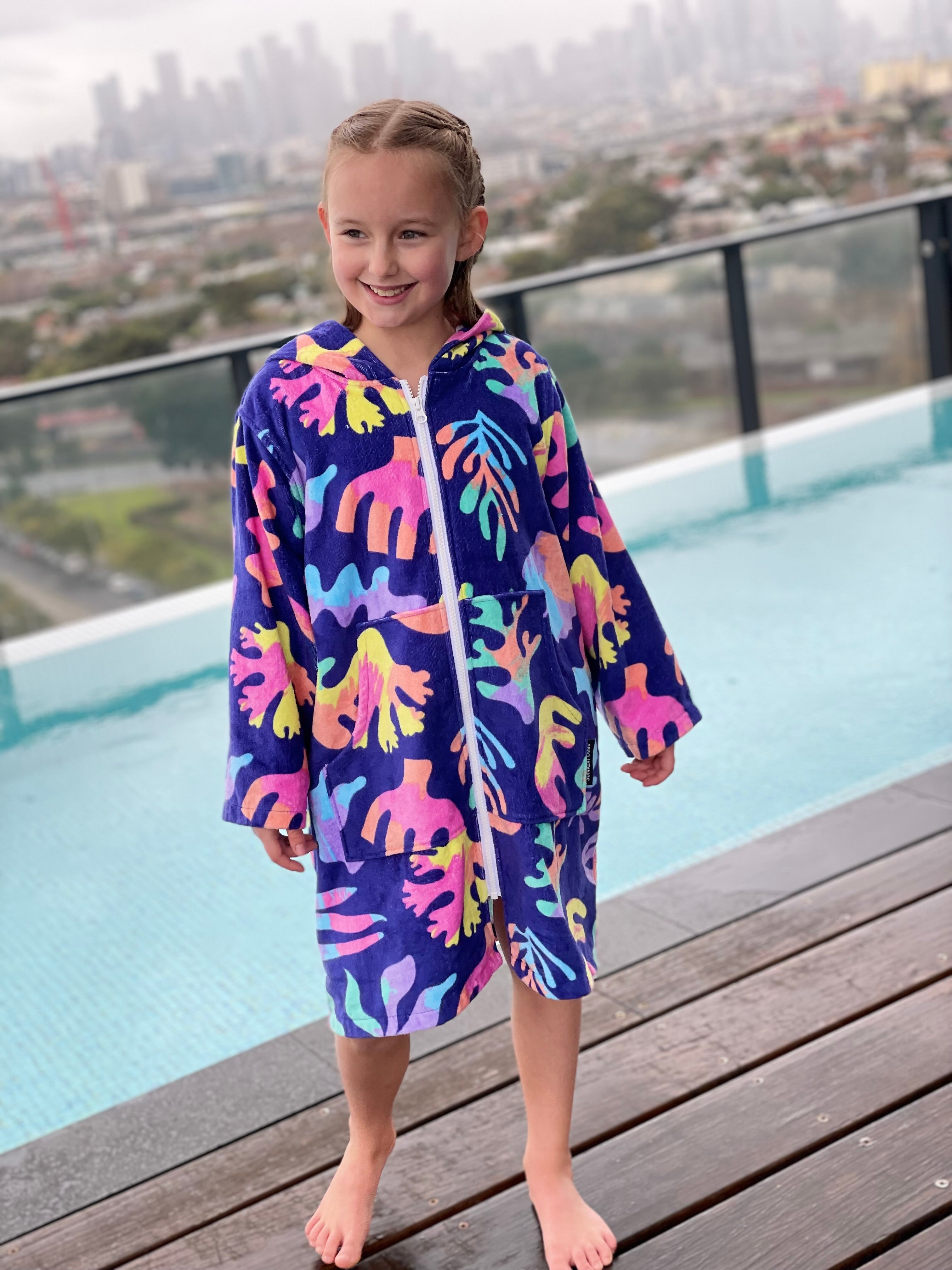 Hooded towel for 7 year old hot sale