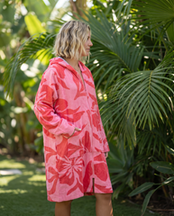 Pink Paradise - Adult Zip Towel Hoodie